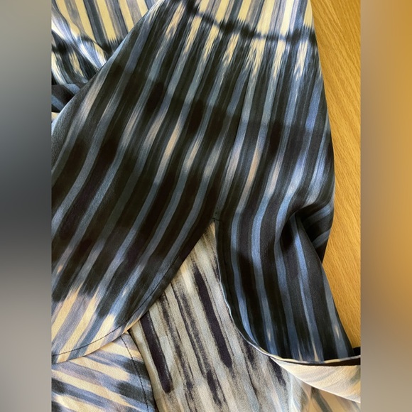 Vince| Silk Ombre Striped Long Sleeve Blouse, Size 8••• - Picture 8 of 14